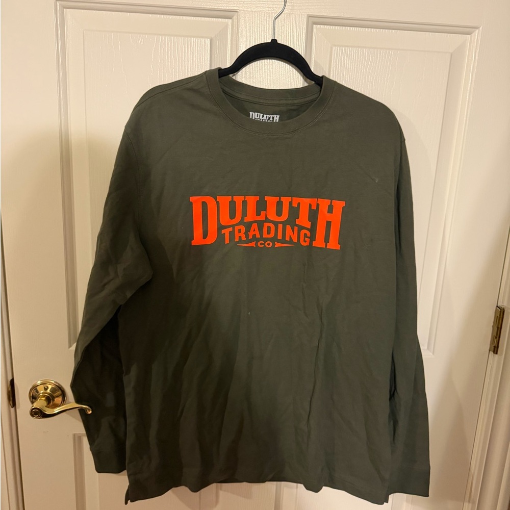 Duluth Trading Co. Olive Green Tee